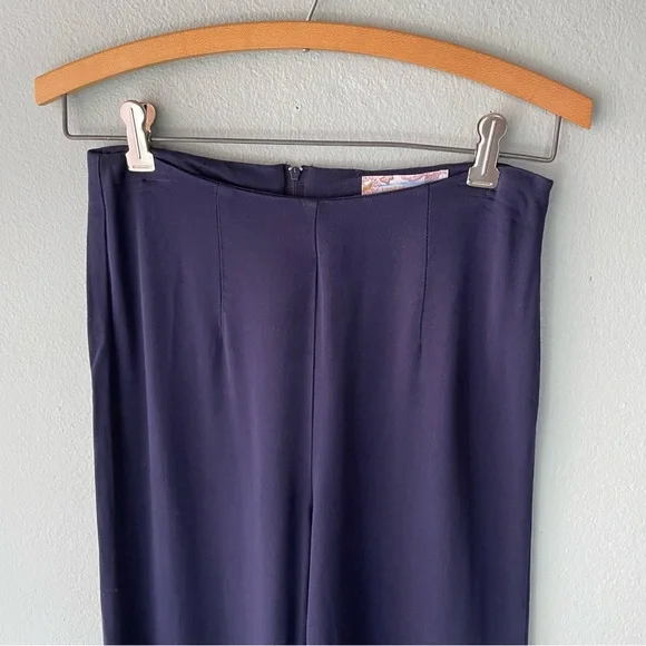 Band of Gypsies | Navy Flare Capri Culotte Pants - Picture 4 of 8